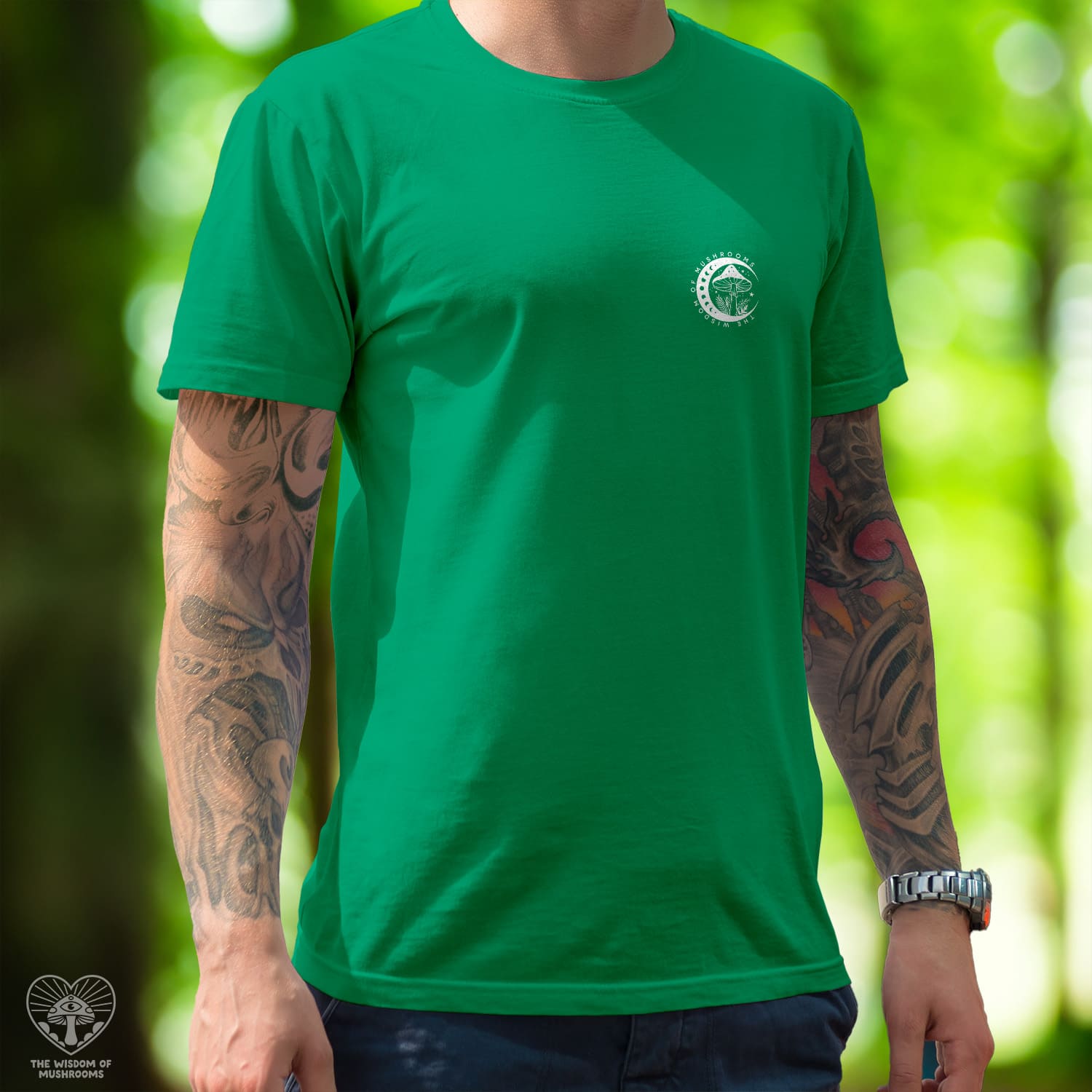 Lunar Mycelium - Pocket print - Unisex T-shirt